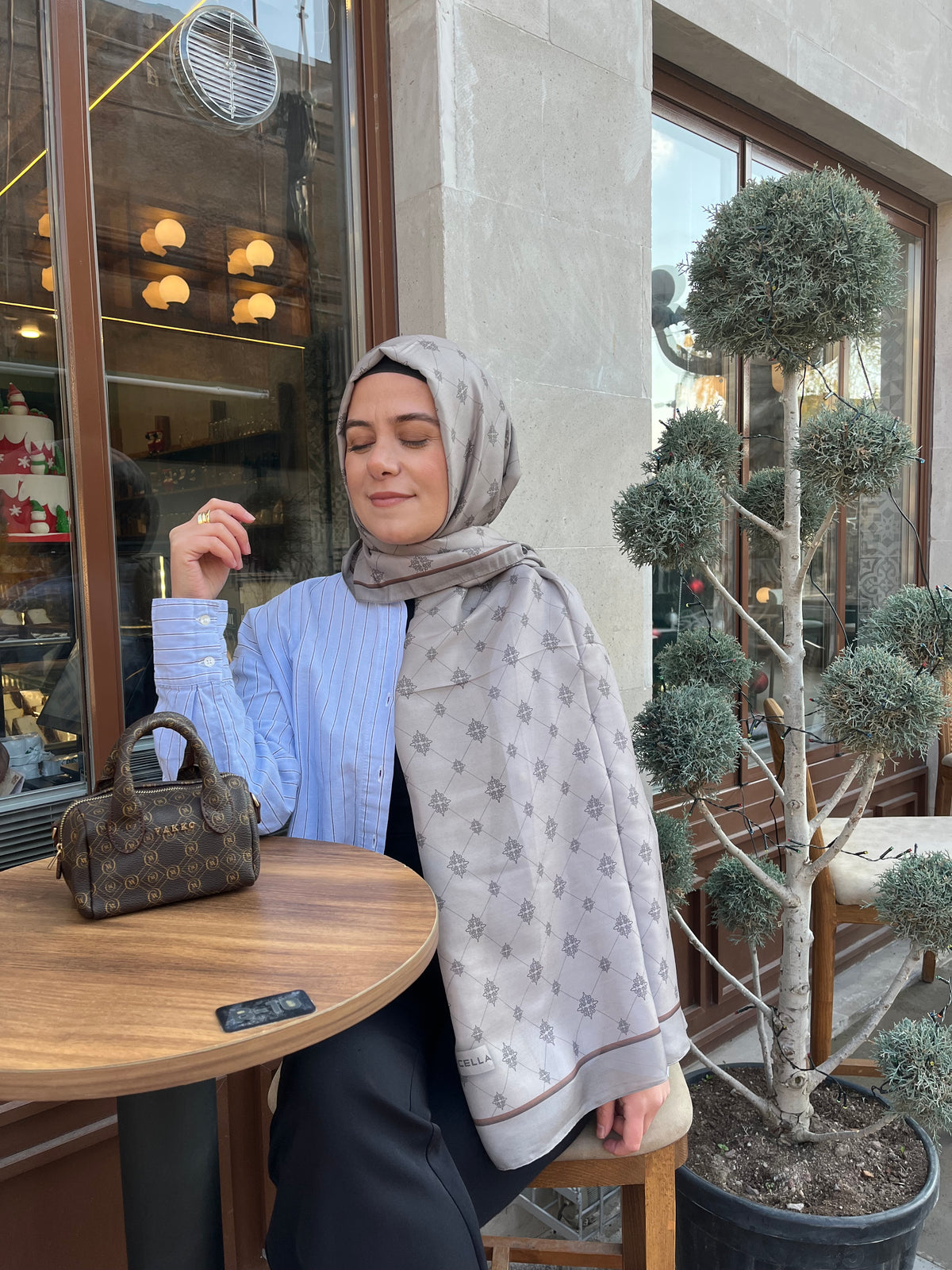 Locella koza pamuk şal