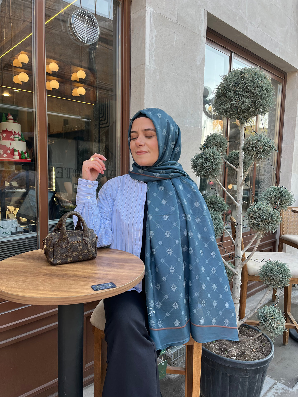 Locella koza pamuk şal